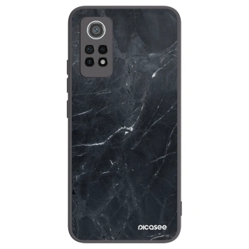 Picasee silikonowe czarne etui na Xiaomi Redmi Note 12 Pro 4G - Black marble