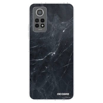 Picasee silikonowe przeźroczyste etui na Xiaomi Redmi Note 12 Pro 4G - Black marble