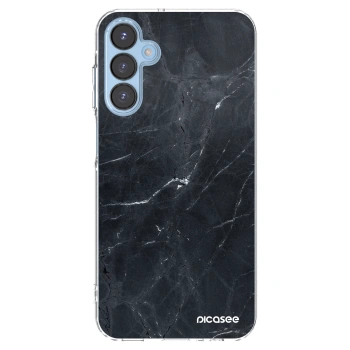 Picasee silikonowe przeźroczyste etui na Samsung Galaxy A15 A156B 5G - Black marble
