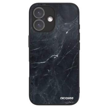Picasee ULTIMATE CASE na Apple iPhone 16 - Black marble