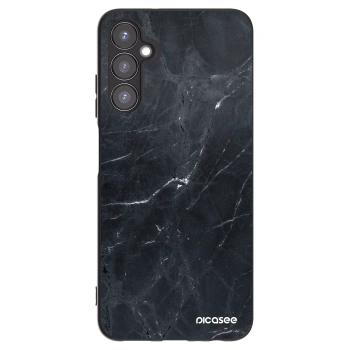 Picasee silikonowe czarne etui na Samsung Galaxy A05s A057G - Black marble