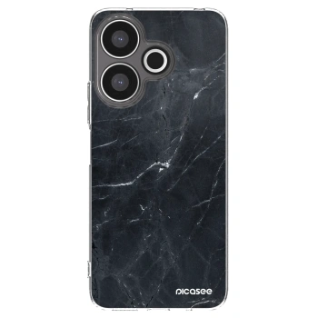 Picasee silikonowe przeźroczyste etui na Xiaomi Redmi 13 4G - Black marble