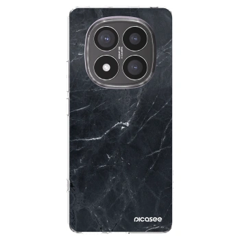 Picasee silikonowe przeźroczyste etui na Xiaomi Redmi Note 14 Pro+ 5G - Black marble
