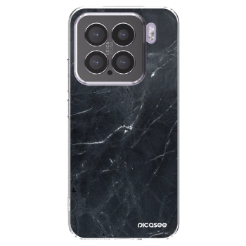 Picasee silikonowe przeźroczyste etui na Xiaomi 15 - Black marble