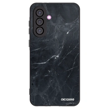 Picasee silikonowe czarne etui na Samsung Galaxy A56 5G A566B - Black marble