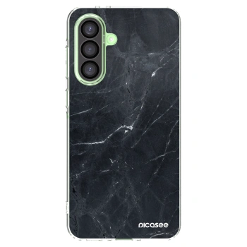 Picasee silikonowe przeźroczyste etui na Samsung Galaxy A26 5G A266B - Black marble