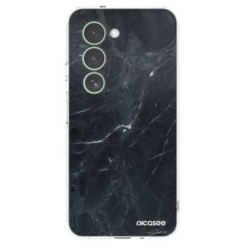 Picasee silikonowe przeźroczyste etui na Xiaomi Redmi 15 5G - Black marble
