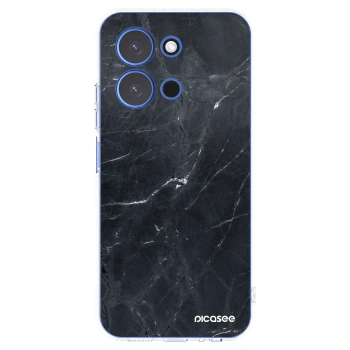 Picasee silikonowe przeźroczyste etui na Xiaomi Redmi 15C 4G - Black marble