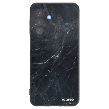 Picasee silikonowe czarne etui na Samsung Galaxy A17 5G - Black marble