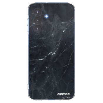 Picasee silikonowe przeźroczyste etui na Samsung Galaxy A17 5G - Black marble