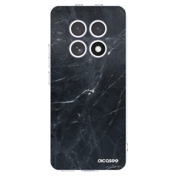 Picasee silikonowe przeźroczyste etui na Xiaomi Redmi Note 15 4G - Black marble