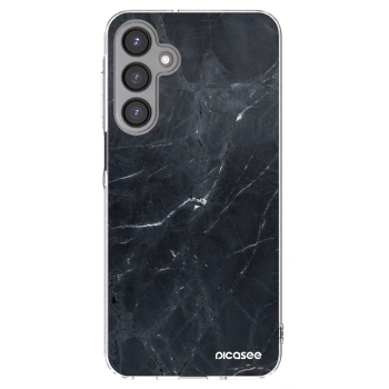 Picasee silikonowe przeźroczyste etui na Samsung Galaxy A16 4G - Black marble
