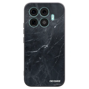 Picasee silikonowe czarne etui na Xiaomi 17T - Black marble