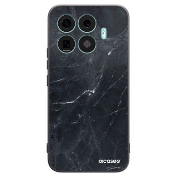 Picasee silikonowe czarne etui na Xiaomi 17T Pro - Black marble