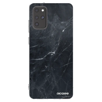 Picasee silikonowe przeźroczyste etui na Samsung Galaxy S20+ G985F - Black marble