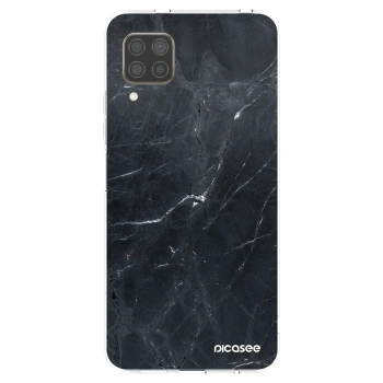 Picasee silikonowe przeźroczyste etui na Huawei P40 Lite - Black marble