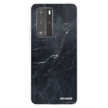Etui na Huawei P40 Pro - Black marble