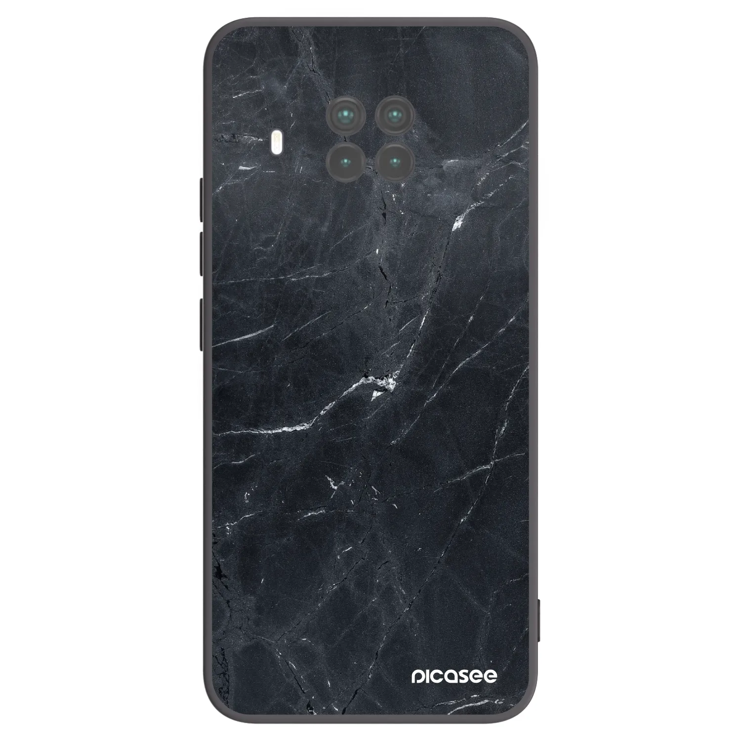 Picasee silikonowe czarne etui na Xiaomi Mi 10T Lite - Black marble