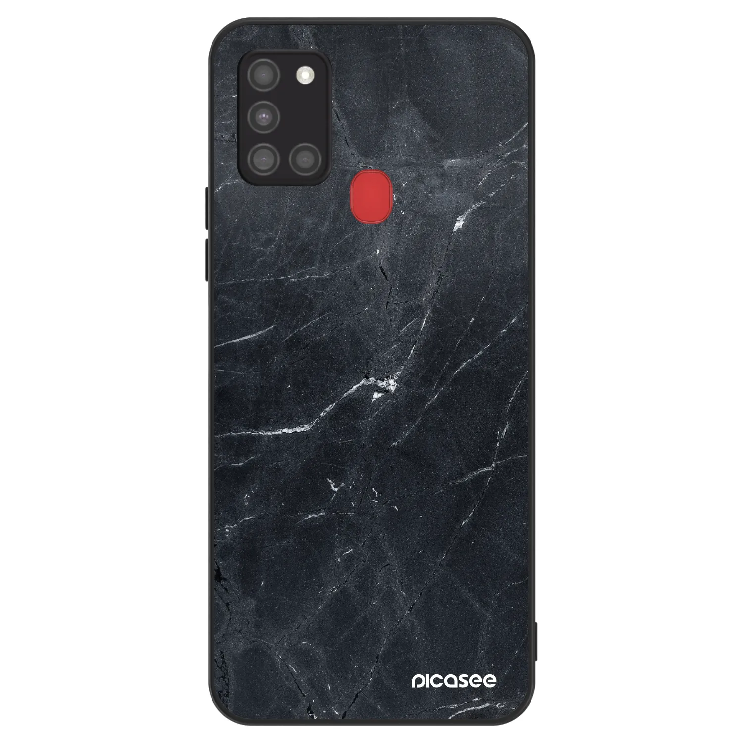 Picasee ULTIMATE CASE na Samsung Galaxy A21s - Black marble