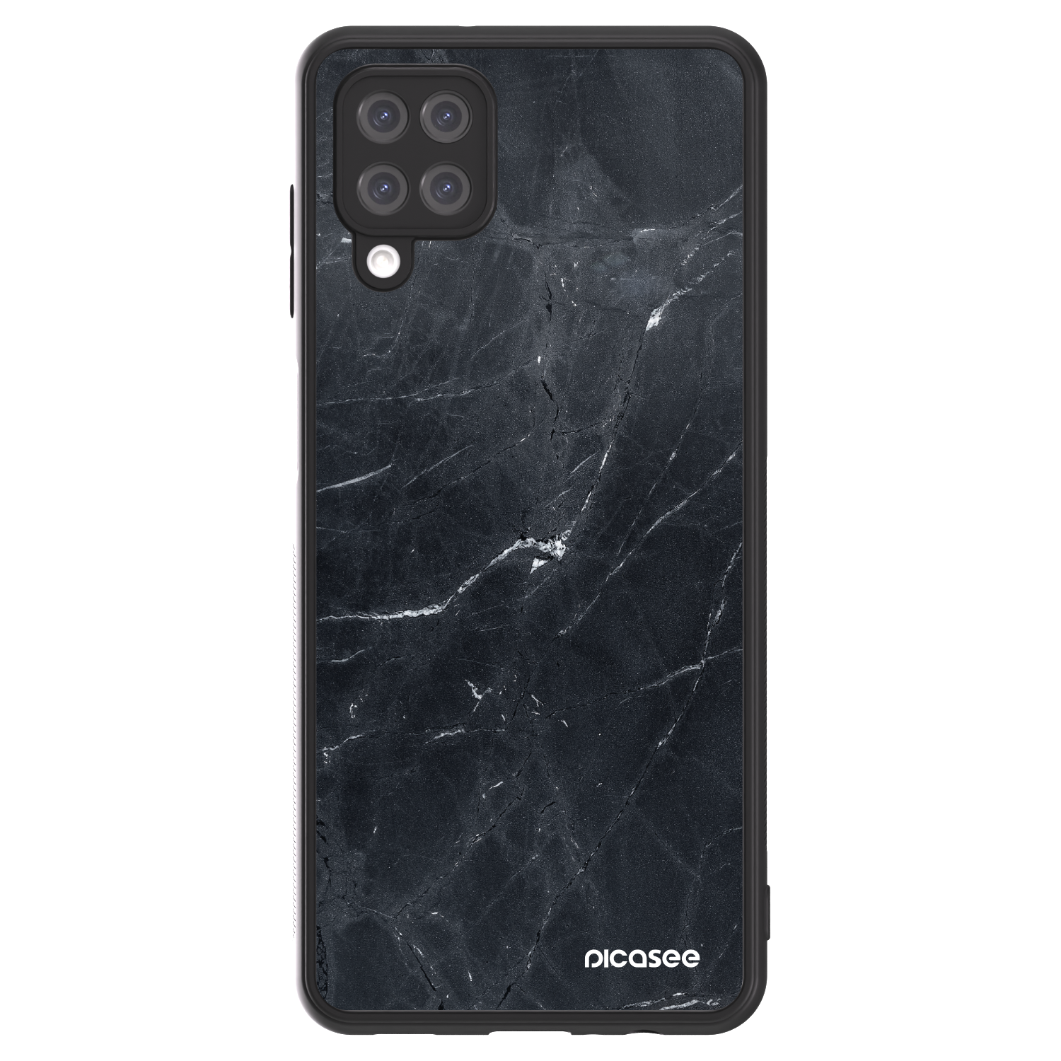 Picasee ULTIMATE CASE na Samsung Galaxy A12 A125F - Black marble