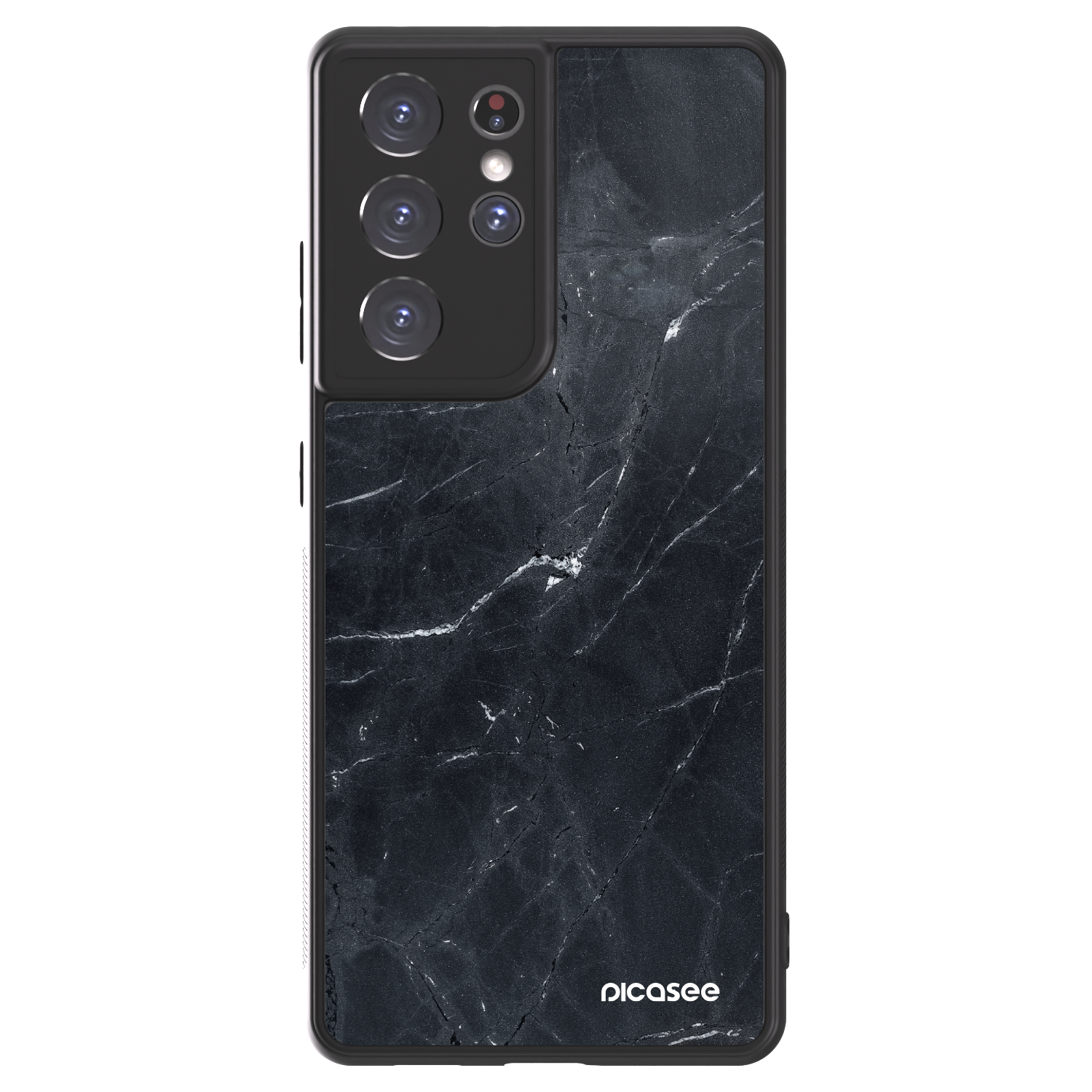 Picasee ULTIMATE CASE na Samsung Galaxy S21 Ultra 5G G998B - Black marble