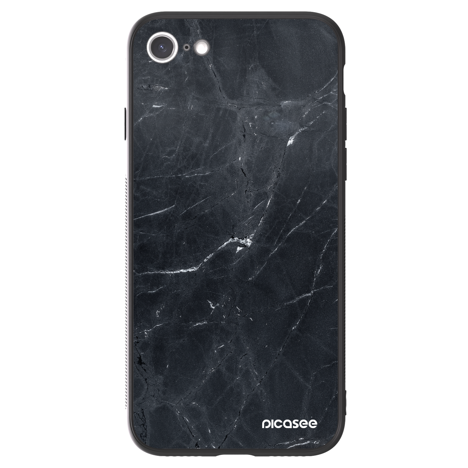 Picasee ULTIMATE CASE na Apple iPhone SE 2020 - Black marble