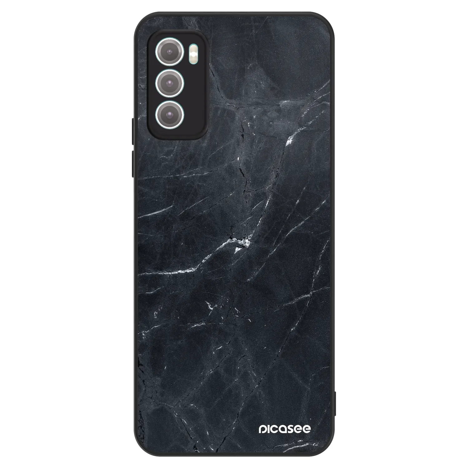 Picasee ULTIMATE CASE na Motorola Moto G60 - Black marble