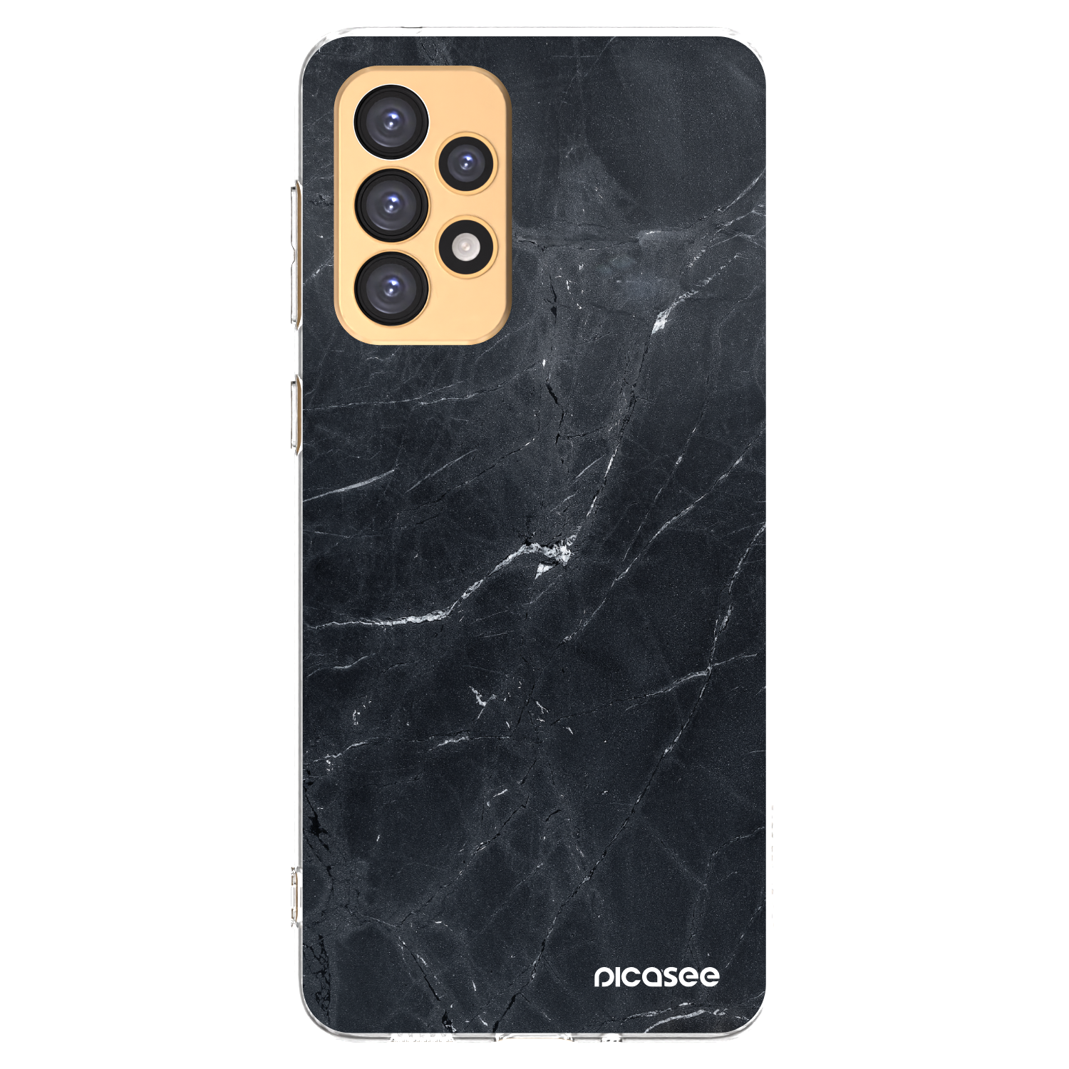 Picasee silikonowe przeźroczyste etui na Samsung Galaxy A33 5G A336 - Black marble