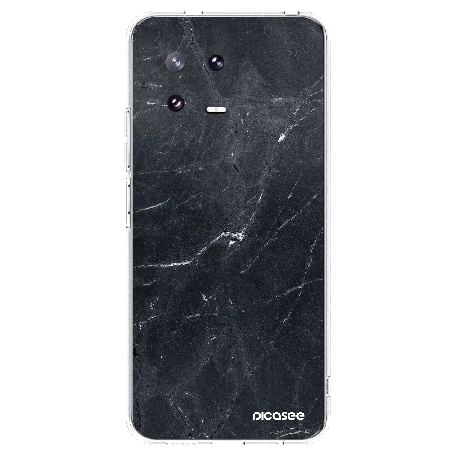 Picasee silikonowe przeźroczyste etui na Xiaomi 13 Pro - Black marble