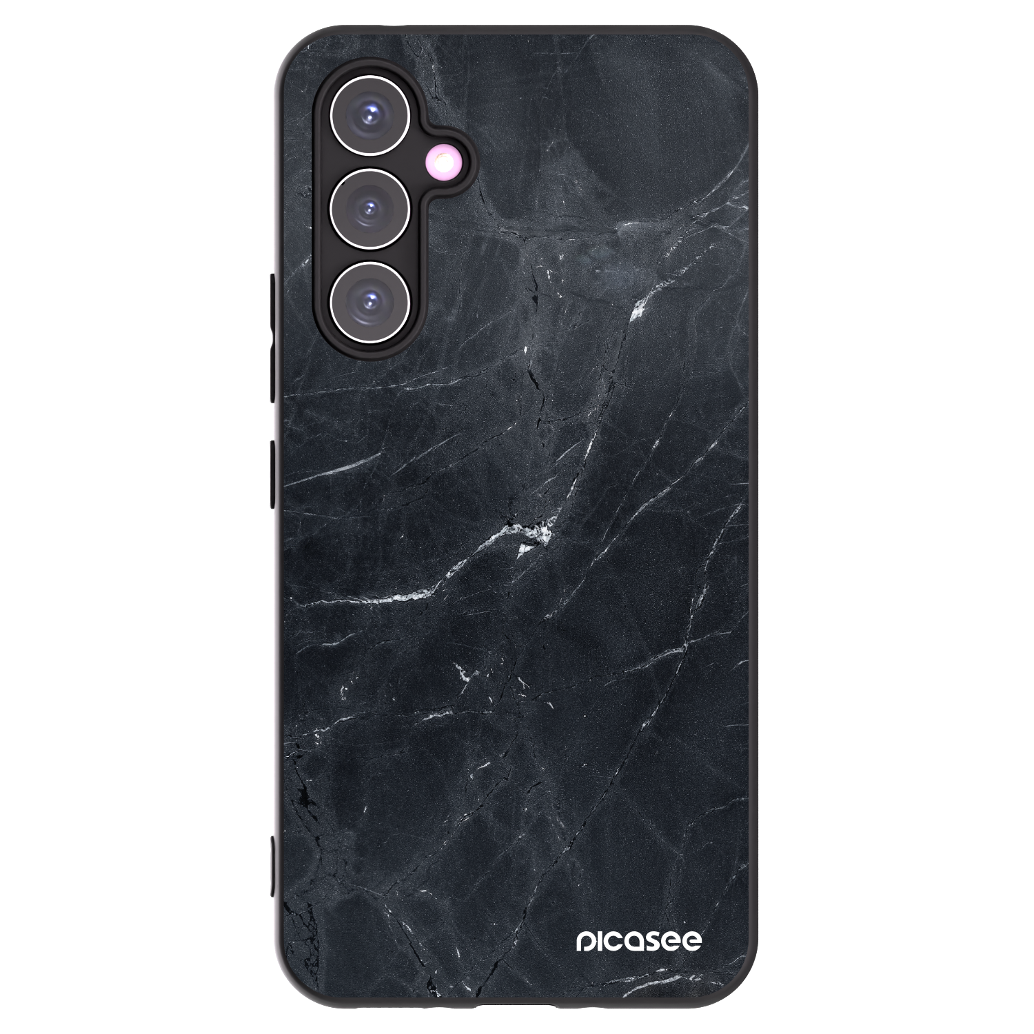 Picasee silikonowe czarne etui na Samsung Galaxy A54 5G A546B - Black marble