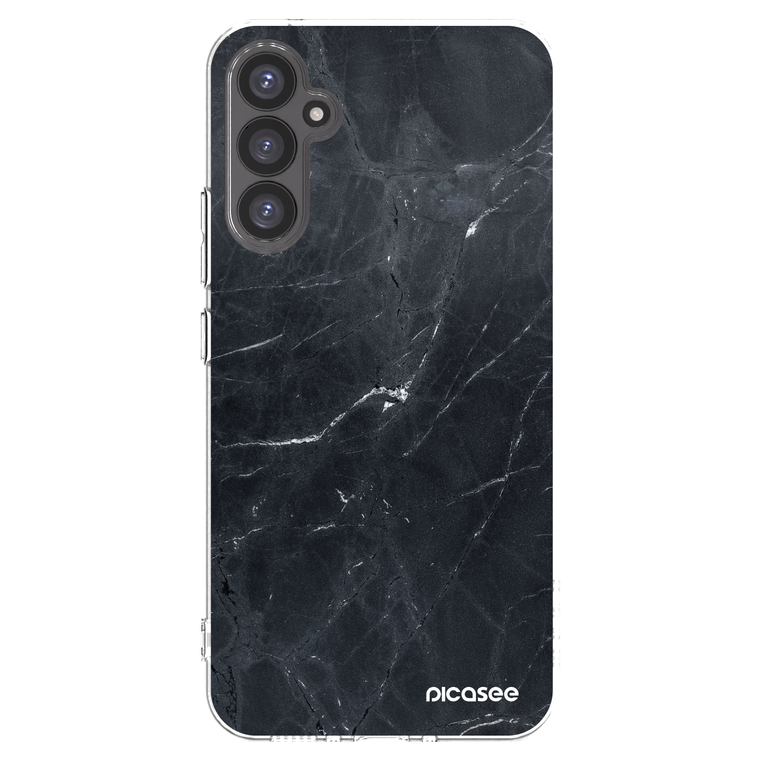 Picasee silikonowe przeźroczyste etui na Samsung Galaxy A34 5G A346B - Black marble