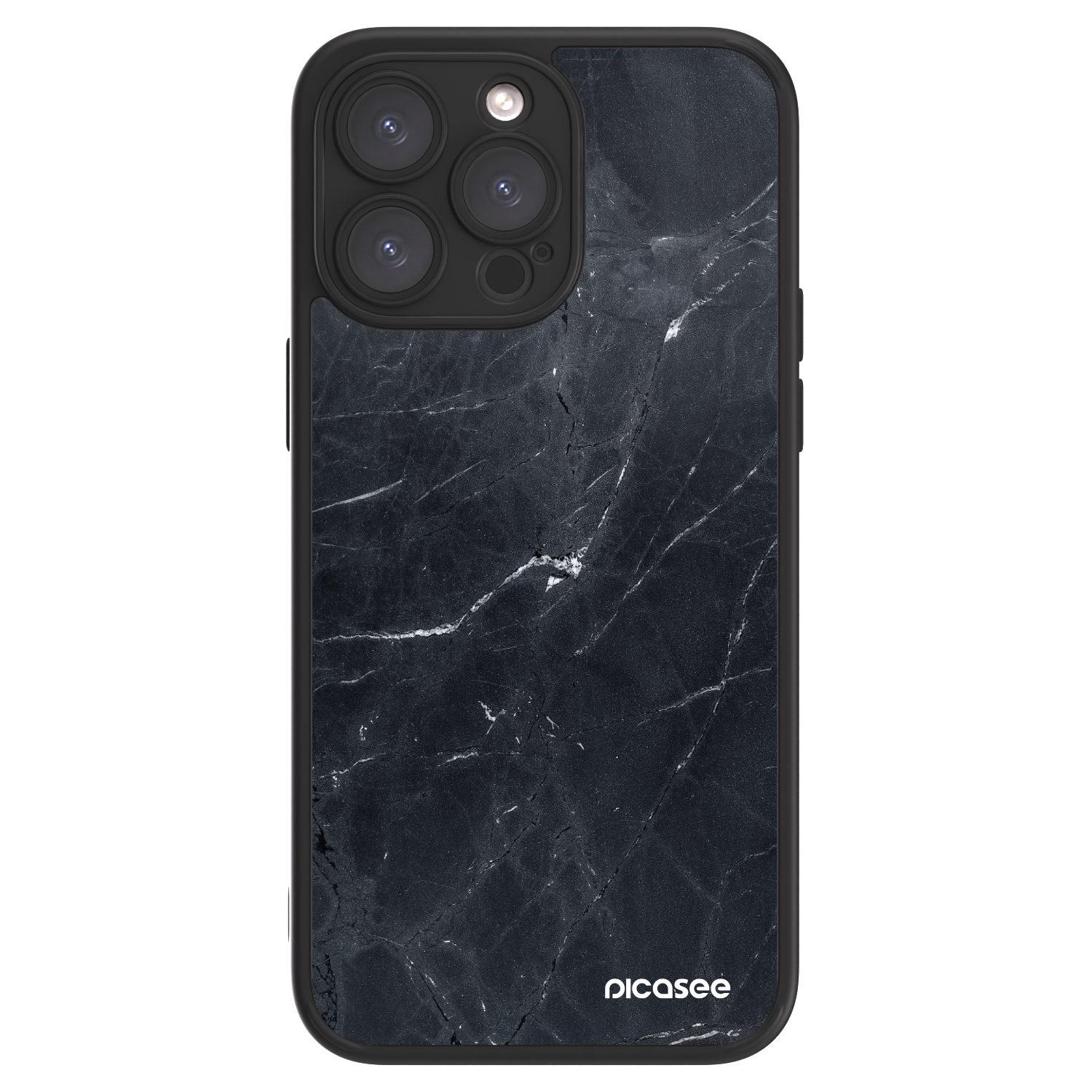 Picasee ULTIMATE CASE na Apple iPhone 15 Pro Max - Black marble