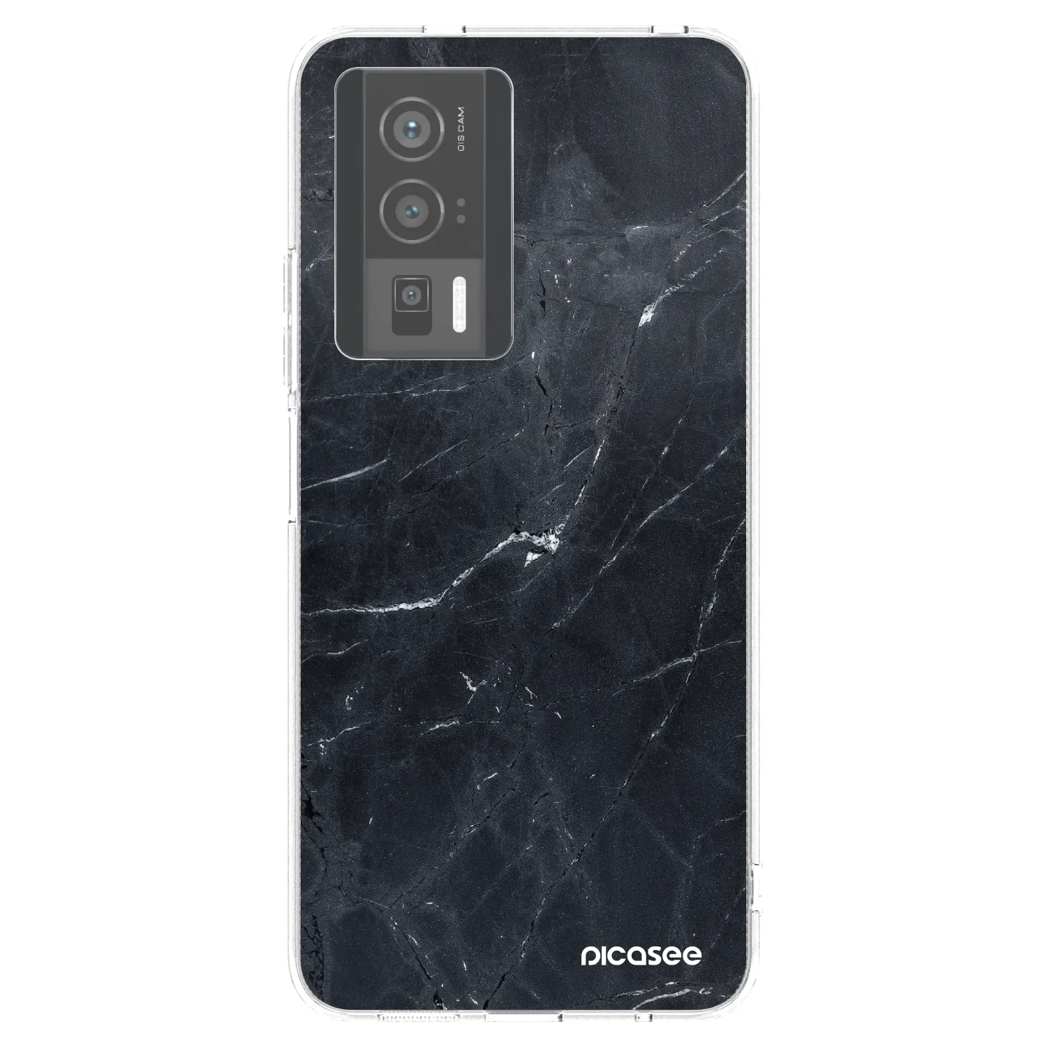 Picasee silikonowe przeźroczyste etui na Xiaomi Poco F5 Pro 5G - Black marble