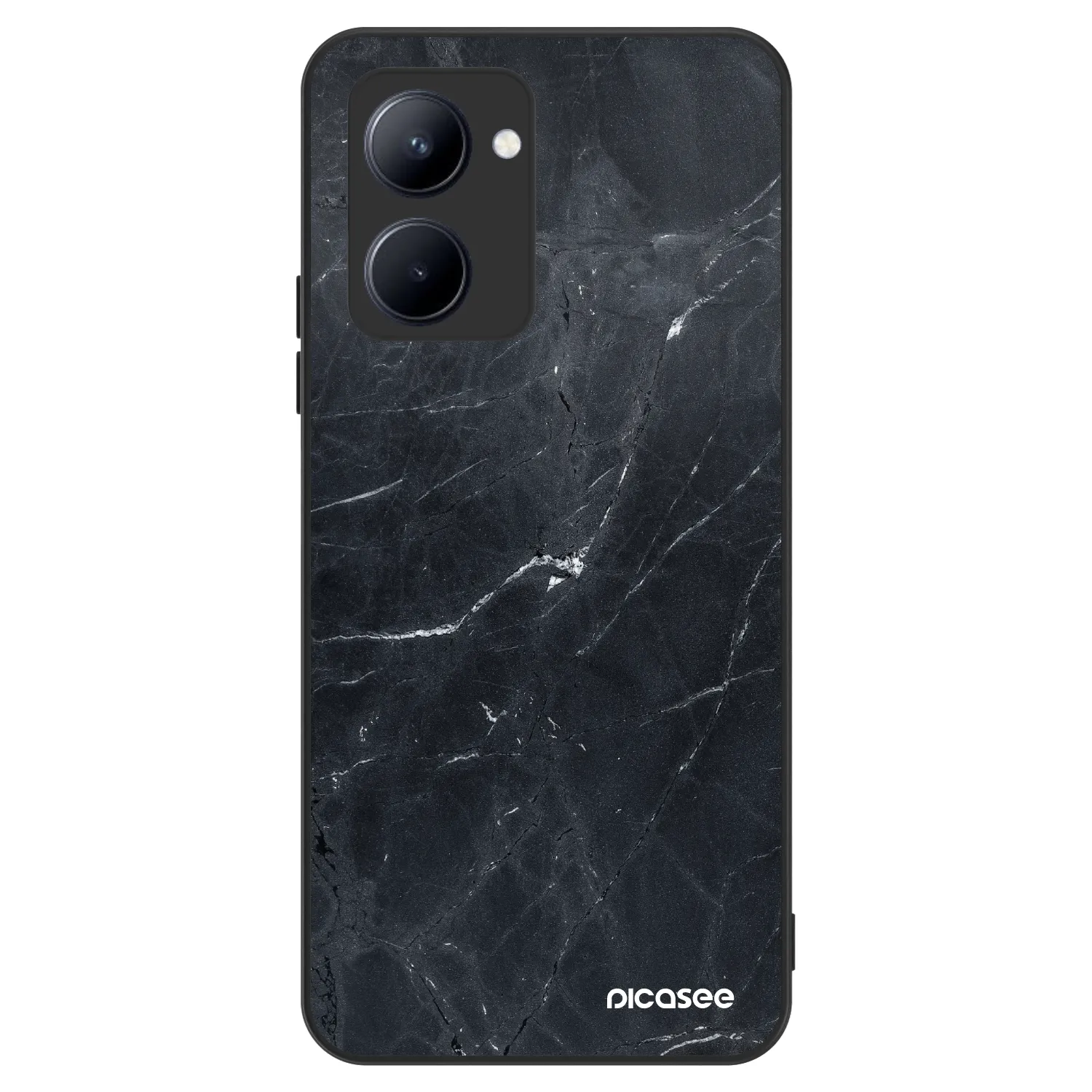 Picasee ULTIMATE CASE na Realme C33 (2023) - Black marble