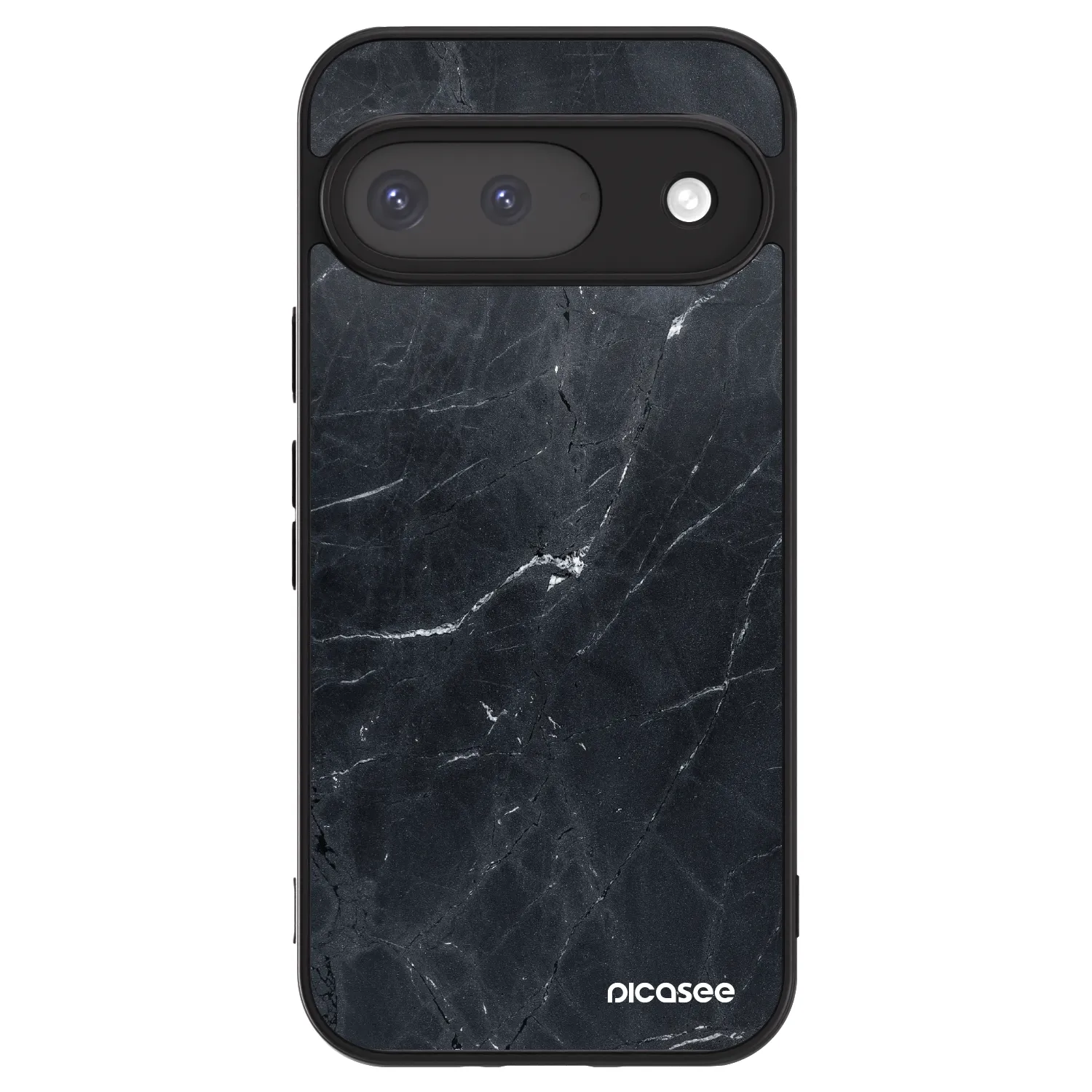 Picasee ULTIMATE CASE na Google Pixel 9 - Black marble