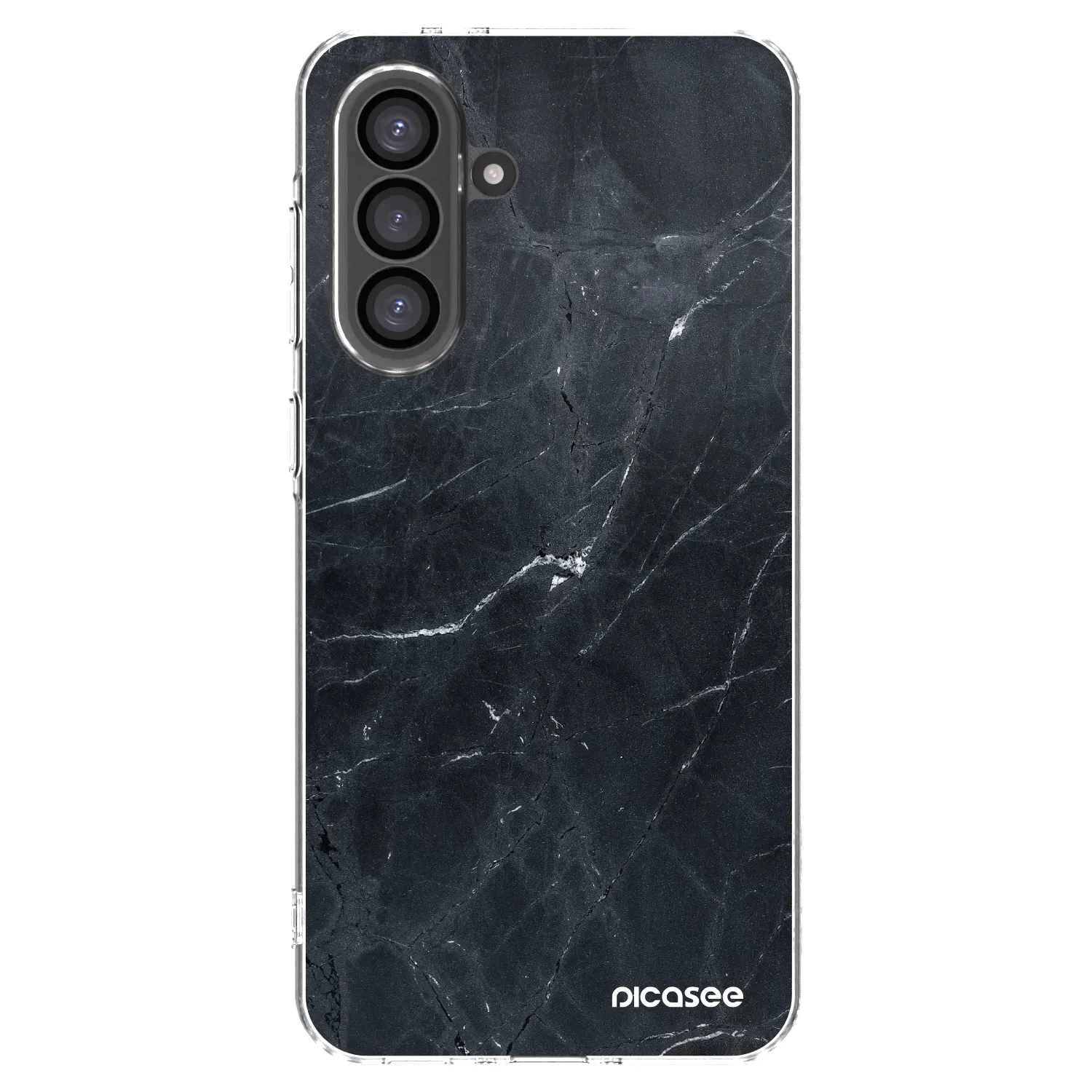 Picasee silikonowe przeźroczyste etui na Samsung Galaxy A56 5G A566B - Black marble