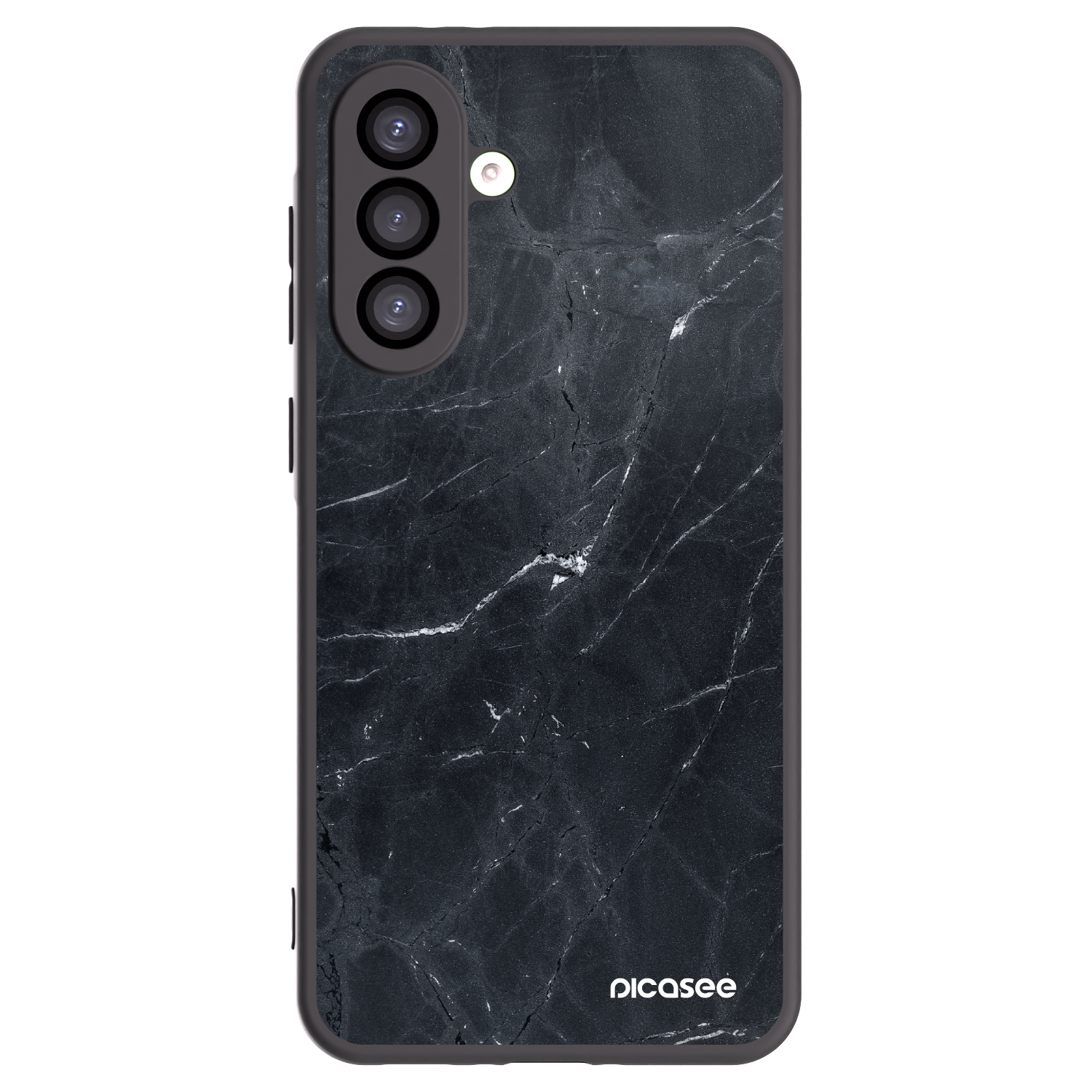 Picasee silikonowe czarne etui na Samsung Galaxy A26 5G A266B - Black marble