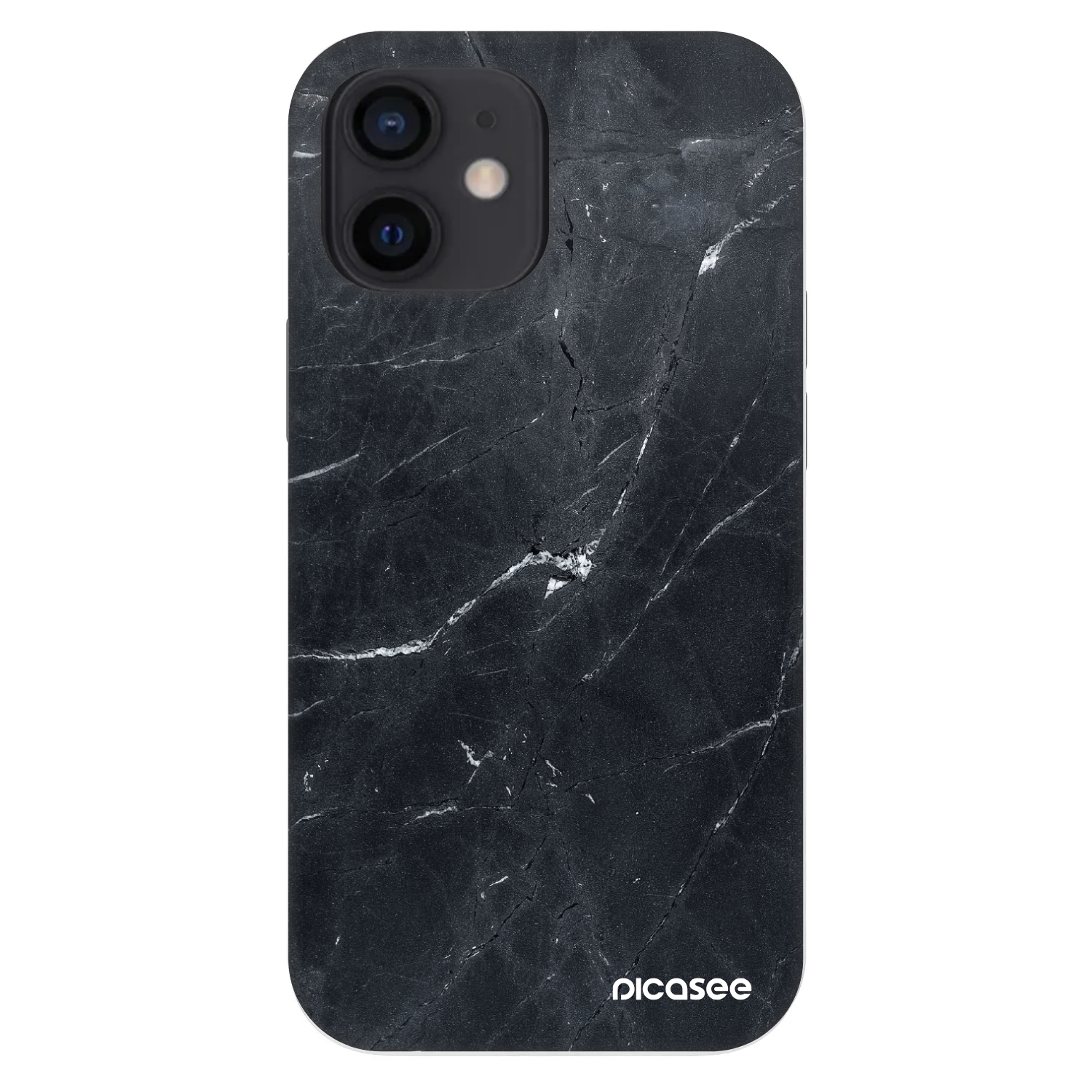 Picasee Fashion Case na Apple iPhone 12 mini - Black marble