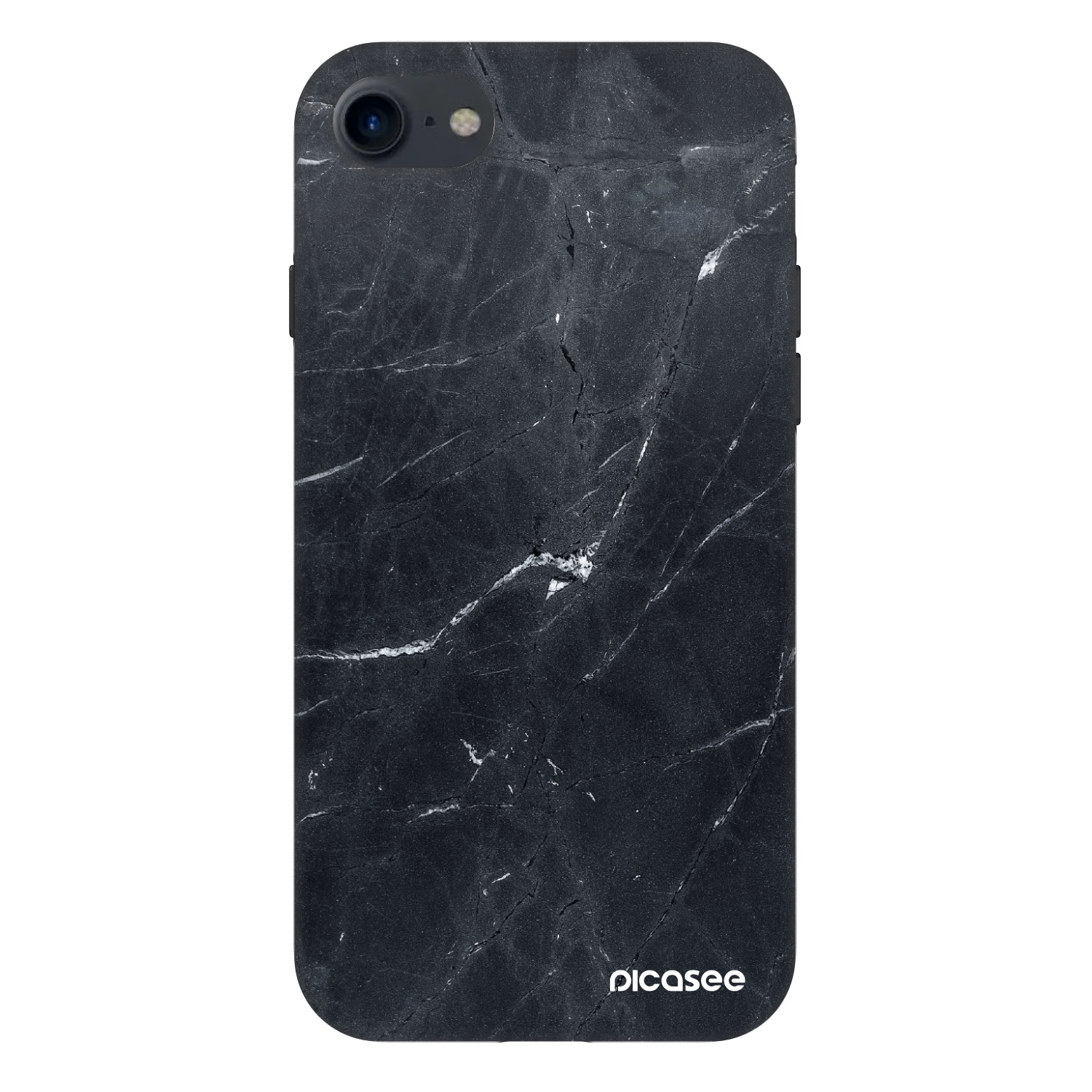 Picasee Fashion Case na Apple iPhone SE 2020 - Black marble