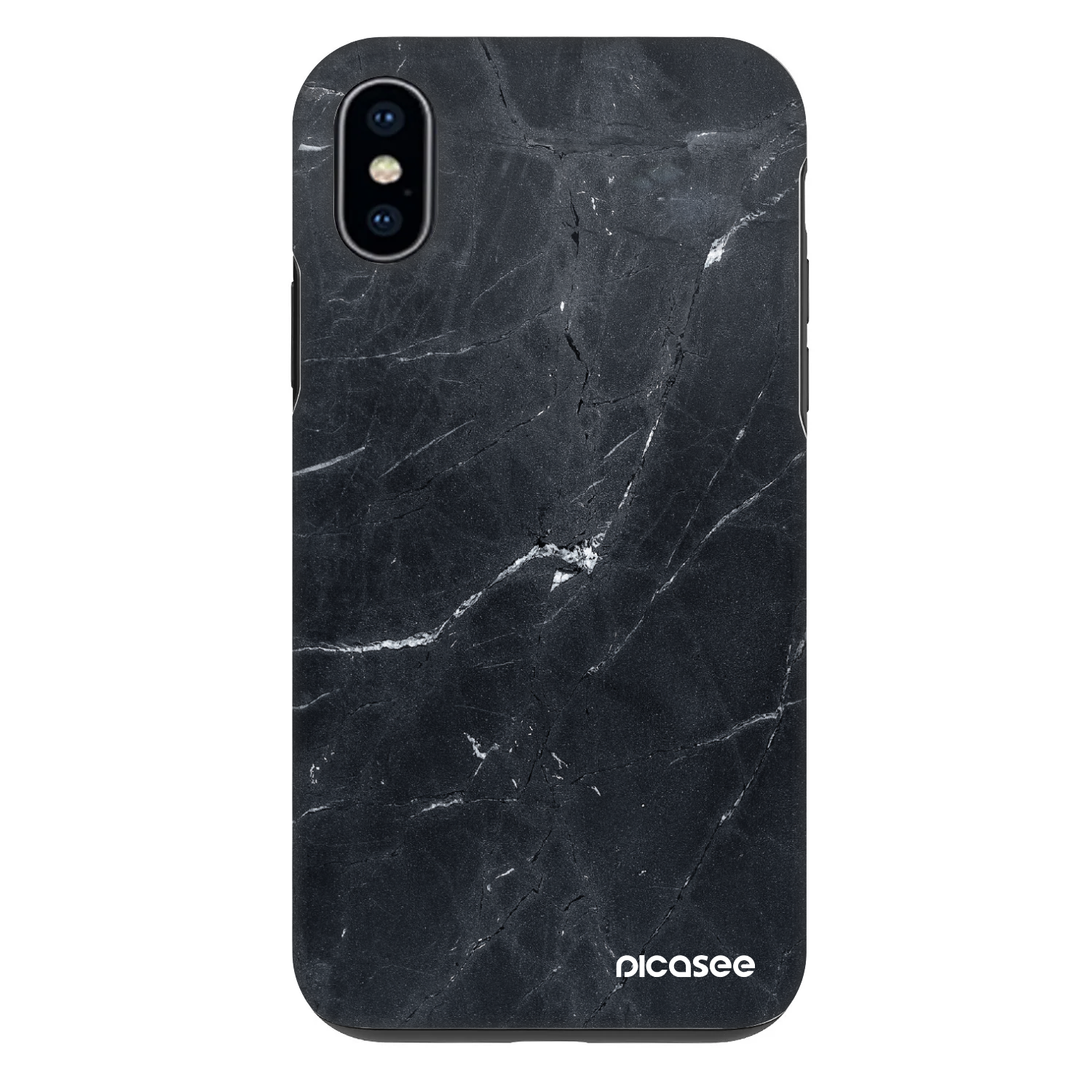 Picasee Fashion Case na Apple iPhone X/XS - Black marble