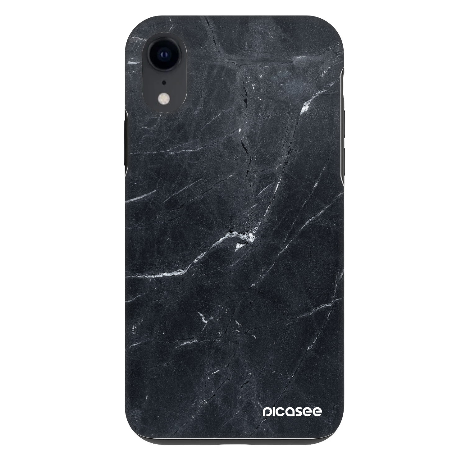 Picasee Fashion Case na Apple iPhone XR - Black marble