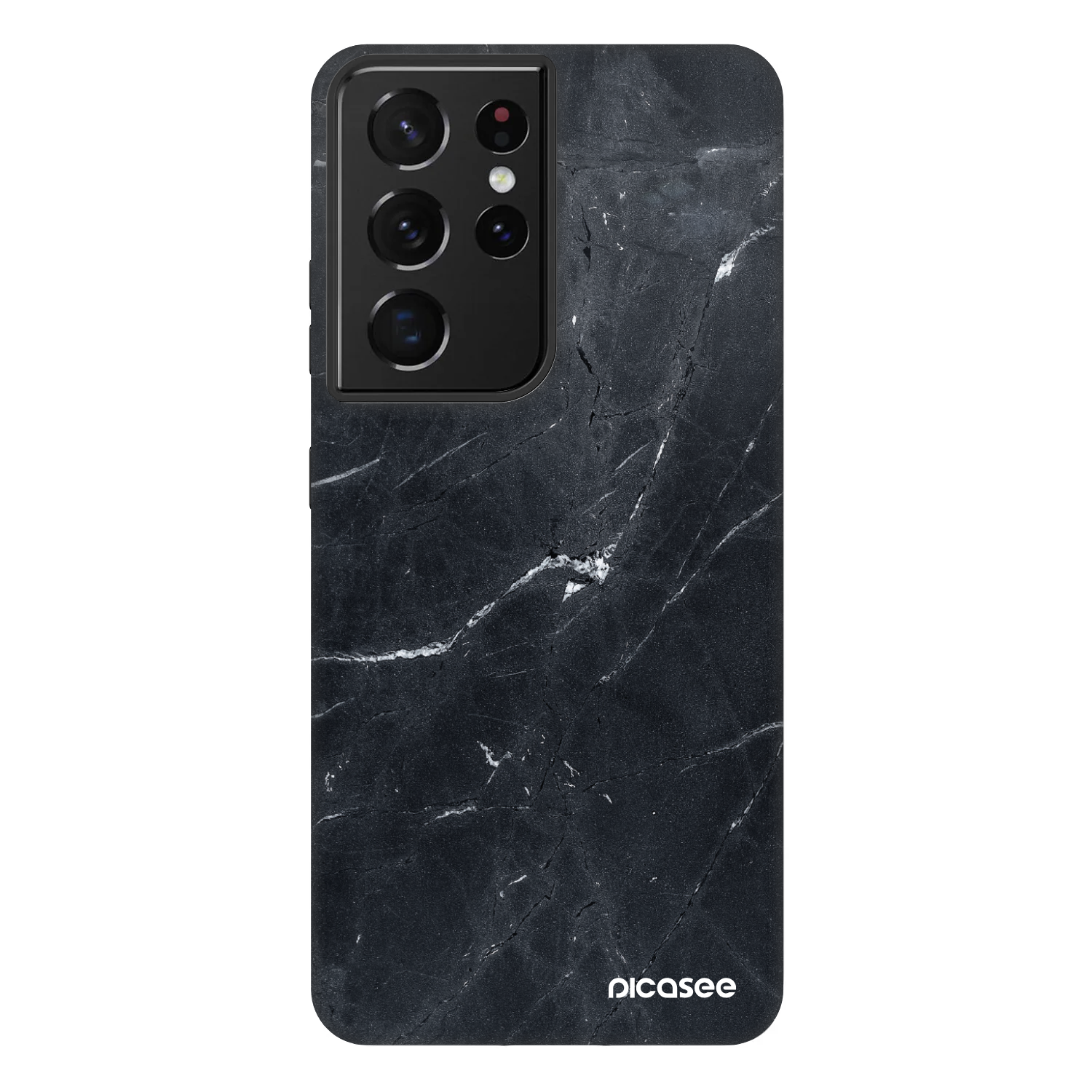 Picasee Fashion Case na Samsung Galaxy S21 Ultra 5G G998B - Black marble