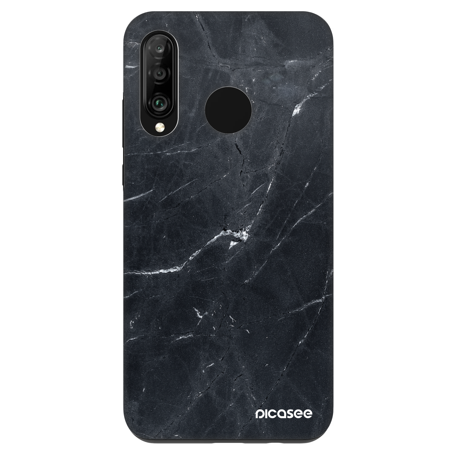 Picasee Fashion Case na Huawei P30 Lite - Black marble