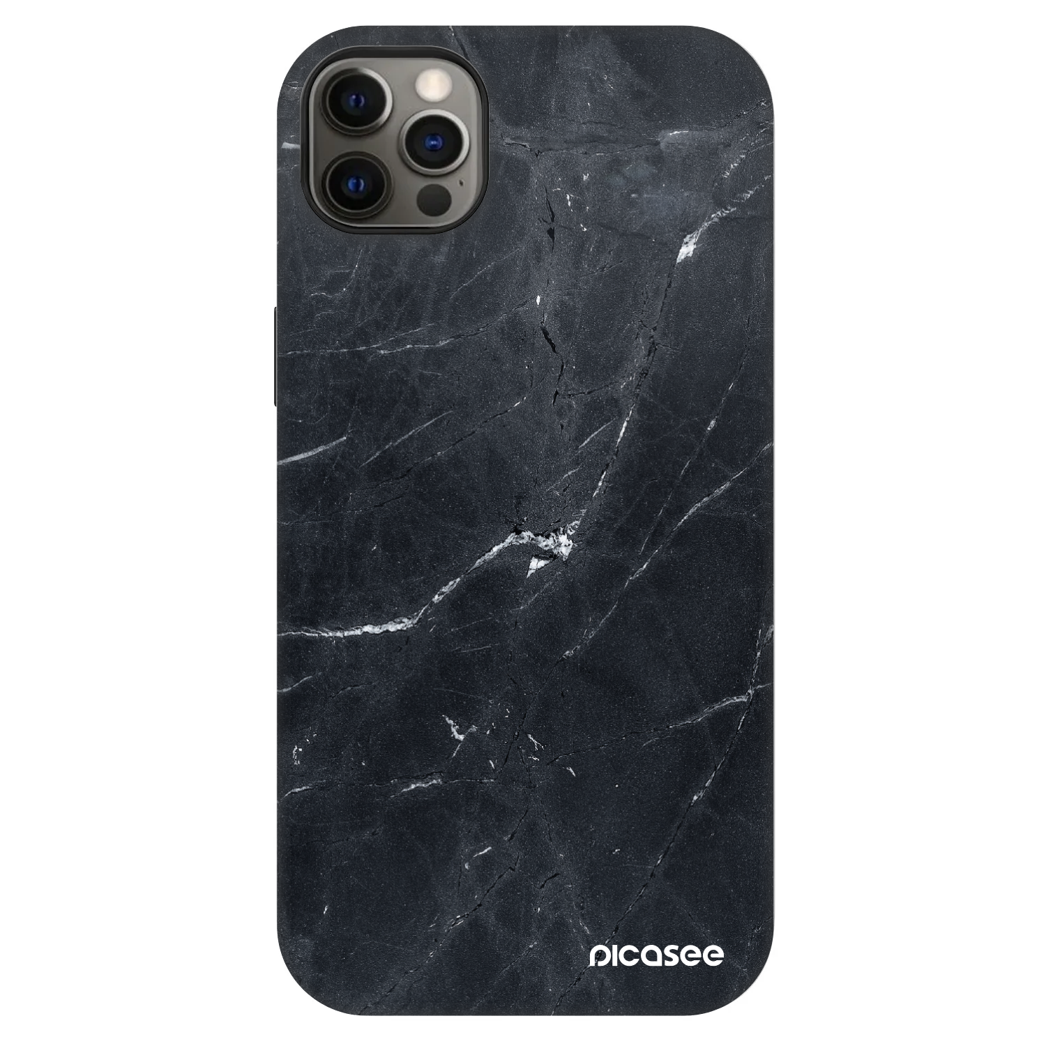 Picasee Fashion Case MagSafe na Apple iPhone 12 Pro Max - Black marble
