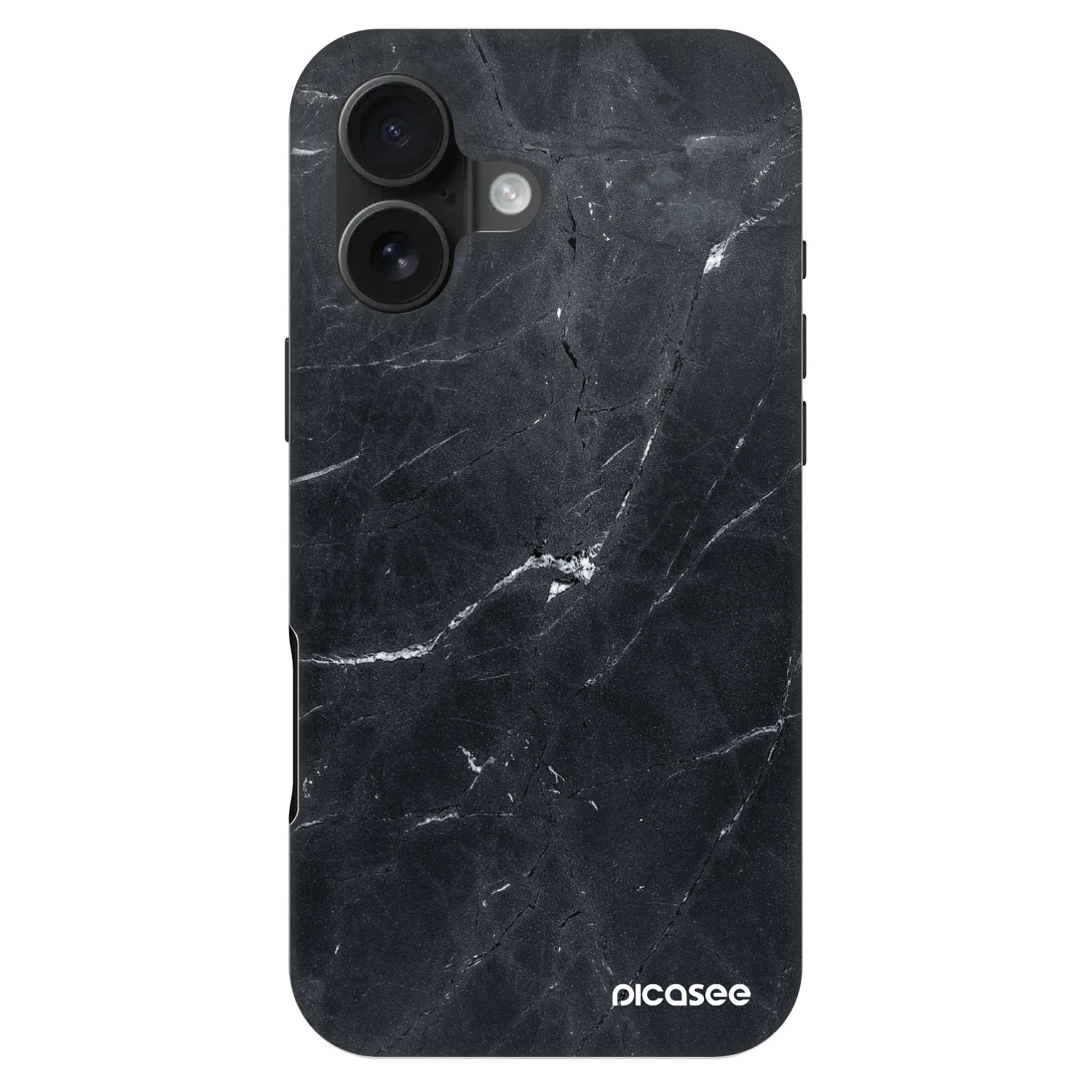 Picasee Fashion Case MagSafe na Apple iPhone 16 - Black marble