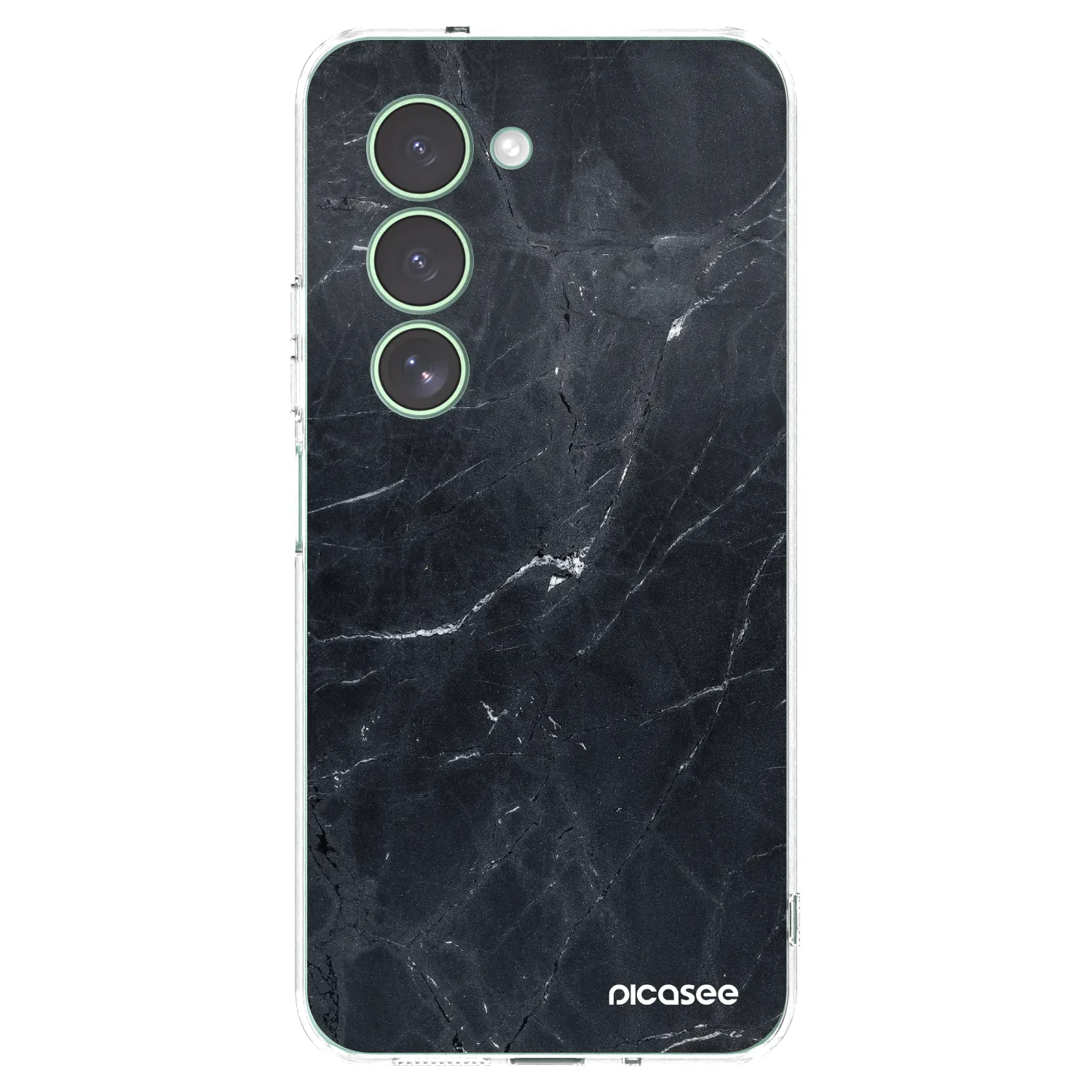 Picasee silikonowe przeźroczyste etui na Xiaomi Redmi 15 5G - Black marble