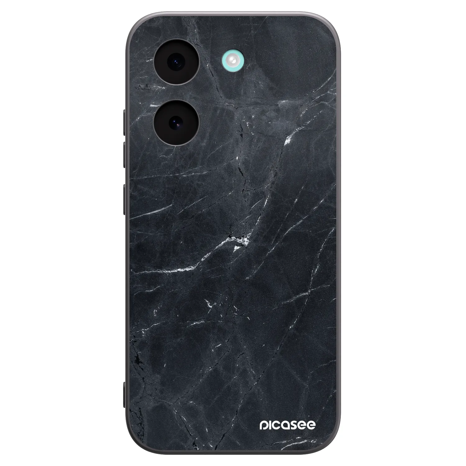Picasee silikonowe czarne etui na Xiaomi Poco X8 Pro - Black marble