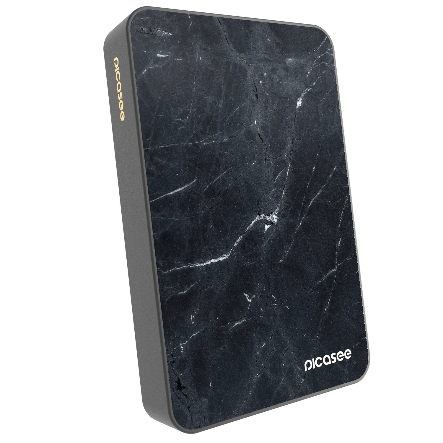 Picasee Powerbank z MagSafe 10 000 mAh Szary - Black marble