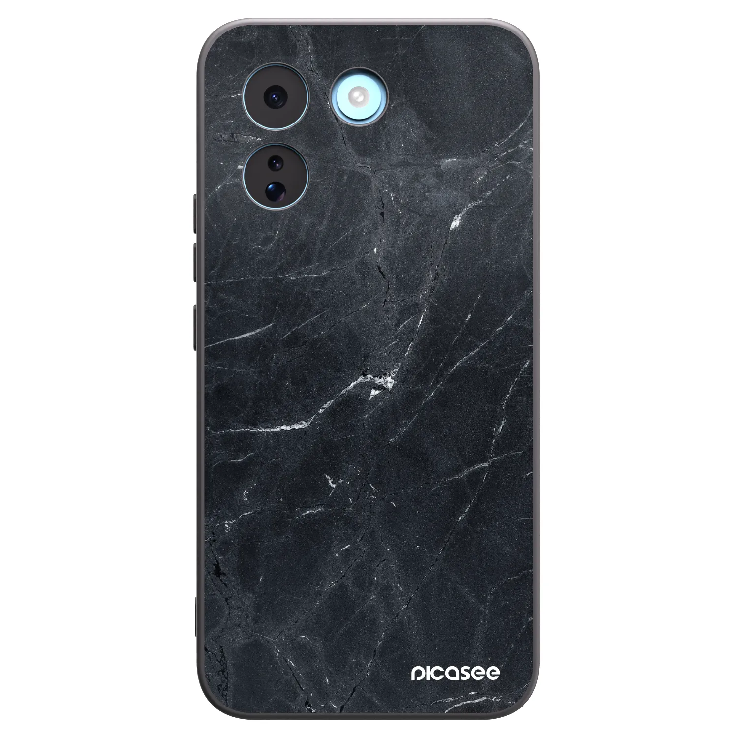 Picasee silikonowe czarne etui na Xiaomi Redmi Note 17 Pro MAX 5G - Black marble