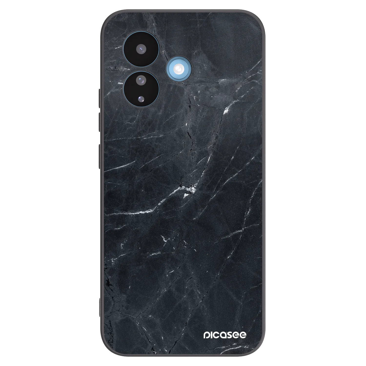 Picasee silikonowe czarne etui na Xiaomi Redmi Note 17 Pro 5G - Black marble